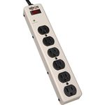 Tripp Lite Waber 6 Outlet Industrial Surge Protector Power Strip, 6ft Cord, Metal, (PM6NS)