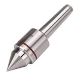 MT3 High Accuracy Rotary Live Center, 60 Degree Lathe Mold CNC Alloy Rotary Top, Triple Ball Bearing Design, Extended Spindle with CNC Tip