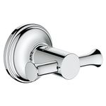 Grohe 40656001 Essentials Authentic Robe Hook, Starlight Chrome