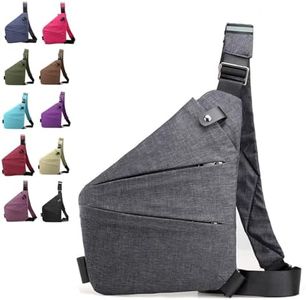 Diebstahlsichere Reisetasche Brusttasche Damen，Anti Theft Travel Bag Diebstahlsichere Tasche Herren，Diebstahlsichere Umhängetasche Bodybag Damen，Anti Diebstahl Tasche Damen (Grau)