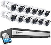 ZOSI 4K 16CH PoE Home Security Came