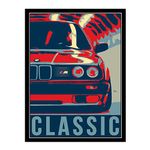 Metal Sign Plaque Print Poster Classic BMW Car Gift Dad Man Cave Shed Home Bar Ref12577 (10x8 inches (Approx) 25cmx20cm)