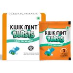 Kwik Mint Bursts Sugar Free Mouth Freshener Oral Care Strips, Spearmint Flavour for Fresh Breath | Refreshes Your Throat, Clear Nostrils, & Fights Bad Breath - 120 Strips (Spearmint (Pack of 1))