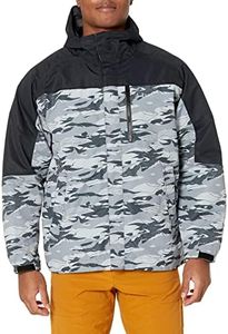 HUK Men's Grand Banks, Waterproof Heavy Duty Rain Jacket, Volcanic Ash, XX-Large