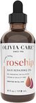 Olivia Care Hair Oil Made With Natural Plant-Based Ingredients - Provides Hydration, Smoothness & Moisture - Clean & Simple Treatment to Support Strengthen Hair - 4 FL OZ (Rosehip)