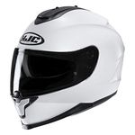 HJC C70 Full Face Motorcycle Helmet Plain White Motorbike Lid NEW 2019 Large