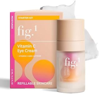 Fig.1 Vitamin C Eye Cream for Dark Circles, Puffiness & Wrinkles | Under Eye Cream for Women & Men | Glowing Eye Treatment | Refillable Anti Aging Moisturizer for Fine Lines