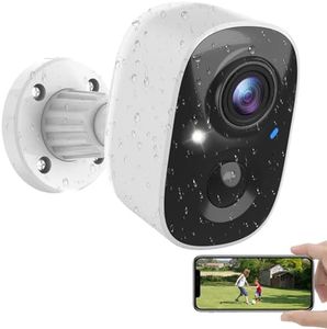 MaxiViz Security Cameras Wireless Outdoor, Battery Powered Cameras for Home Security Indoor/Outdoor with AI Motion Detection, 2K Color Night Vision, 2-Way Talk, IP66 Weatherproof, SD/Cloud Storage