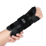 YAHA Wrist Supports for Carpal Tunnel Day Night, Wrist Splint with 3 Stays for Men Women, Breathable Wrist Brace for Arthritis, Tendonitis, Sprained - Right L/XL