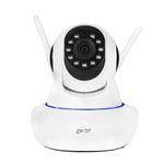 PKST V380 Pro HD 1080P Wi-Fi Smart Dual Antenna Wireless IP CCTV Security Camera with 2 Way Audio, Night Vision (Double ANTINA)