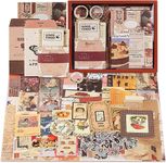 24x7 eMall 346pcs Journal Supplies Kit Vintage Scrapbook Stickers Art journaling kit. Journal Schedulers DIY Paper Stickers for Decoration Notebook Collage Album Aesthetic Tape (Good Times)