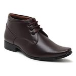 Zixer Trendy Modern Classic Fashionable Stylish Synthetic Leather Ankle Formal Shoes Men || Office Shoes for Men Latest Stylish || Chukka Boots Men Long Shoes for Men Long Boots