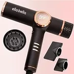 ELLA BELLA® Professional Ionic Hair Dryer with Diffuser • Negative Ion Blow Dryer • Suitable All Hair Types • Intelligent Heat Control & Rapid Drying Speeds • Lightweight Design • Low Noise Technology