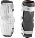 Warrior Burn Lacrosse Arm Pads, (2022 Model), White (Medium)