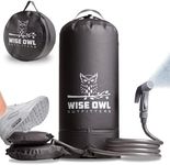 Wise Owl Outfitters Camping Shower - 2.5 Gallon Portable Shower for Camping with Pressure Foot Pump and Hose - Solar Shower Bag for Camping, Road Trip & Outdoor Use