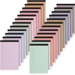 Fuutreo 24 Pcs 5" x 8" Legal Pad Writing Notepads 50 Sheets/Pad Small Legal Pad Narrow Ruled Multiple Color Lined Note Pad for School College Office Supplies Work (Pastel Colors)