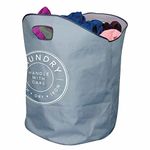 ARASO-UK Laundry Bag Basket - Extra Large 110L Capacity Folding Collapsible Washing Basket Sack with Strong Carry Handles for Dirty Clean Clothing Ironing Great for Home Kitchen Travel Holiday