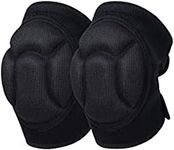 Shusmda 1 Pair Nylon Knee Pads Exercise Knee Pads for Gardening, Cleaning, Construction Work, Flooring, Volleyball, Anti- Collision