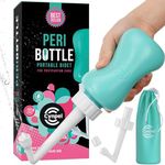 Cynpel Peri Bottle - Postpartum and Perineal Care - Portable Hand Held Travel Bidet Sprayer for Women or Men - Handheld Jet Spray Bottle for Toilet - Pack of 1 - Blue