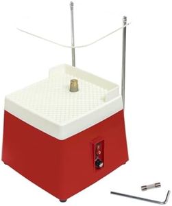 Stained Glass Grinder, Portable Glass Grinder Art Grinding Tool with 5/8" Replaceable Diamond Grinder Bit (110V, 65W, Red)