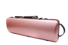 4/4 New violin Case Carbon fiber Fiberglass Oblong case Strong Light Full size music Sheet Bag (rose gold)