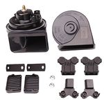 FARBIN Car Horn Compatible with Audi/Porsche/VW Volkswagen, 12 V Waterproof Car Horn Loud High/Low Tone Electric Snail Horn with Protective Grill