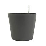 DIVINE TREE Matte Black Color Decorative Flower Pots Self Watering Planter for House Office Indoor Plants with Water Level Indicator and Inner Pot(18 X 16 Cm)