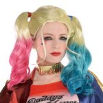 amscan 9906166 - Ladies Warner Bros Harley Quinn Fancy Dress Wig Accessory