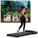 Lacuffy Raceable Walking Pad, Max 250lbs 300lbs 350lbs Under Desk Treadmill for Home & Office, 2.5 HP Portable Running Machine, Walking Treadmill with LED Display Control and Remote Control
