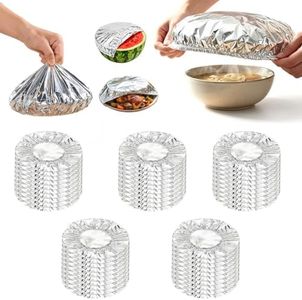 Reusable Aluminum Foil Elastic Food Covers (50)