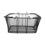Smoott Black Metal Shopping Basket