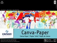 Canson Artist Series Canva-Paper, Foldover Pad, 18x24 inches, 10 Sheets (136lb/290g) - Artist Paper for Adults and Students - Oil Paint, Acrylic Paint, Mixed Media, Art Journaling