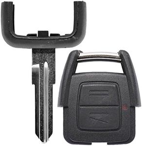 Mando a distancia para llave de coche, 1 carcasa de 2 botones y 1 pieza en bruto YM28 compatible con Opel