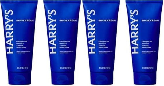 Harry's Shaving Cream for Men with Aloe and Eucalyptus - 6 oz - Conditions Skin and Softens Facial Hair for Shaving - Safe-for Sensitive Skin,(Pack of 4)