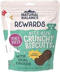 Natural Balance Limited Ingredient Original Biscuits | Chicken & Sweet Potato Grain-Free Dog Treats for Small-Breed Adult Dogs | 8-oz. Pouch