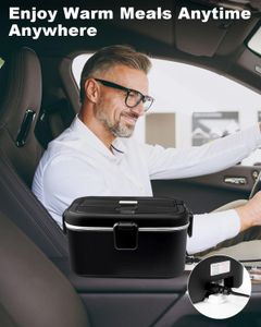 AUTOPkio Electric Lunch Box 1.8L – Portable Food Warmer, Black