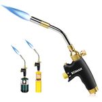 KOMAN Propane Torch Head,High Intensity Trigger Start Map Gas Torch Kit with Self Ignition,Welding Torch by Propane MAPP, MAP/PRO,Mapp Gas Torch Head,Blow Torch,for Soldering,Brazing(CSA Certified)