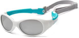 Koolsun Flex Sunglasses for 0-3 Years Baby, White Aqua (FLWA000)