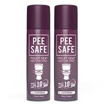 Pee Safe Toilet Seat Sanitizer Spray (50ml - Pack Of 2) - Lavender | Reduces The Risk Of UTI & Other Infections | Protects From 99.9% Germs & Travel Friendly | Anti Odour, Deodorizer