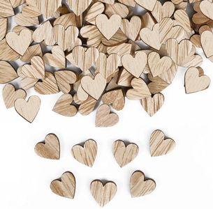 100Pz Cuore in Legno Coriandoli Cuori Matrimonio Targhetta Legno Cuore Decorazioni Nuziali Accessori Matrimonio Centrotavola Nozze Anniversario Artigianato Fai da Te