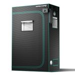 MARS HYDRO 4x2x6 Advanced Grow Tent, 48"x24"x71" High Reflective Mylar 1680D for Hydroponics Indoor Plant Growing, with Observation Window,Floor Tray and Smooth Zipper for TSL2000/SP3000