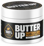 Butter Up Tattoo Aftercare - Heals & Brightens Tattoos, Vegan, Natural, Organic, Cruelty Free, Rich Creamy Body Butter 100ml