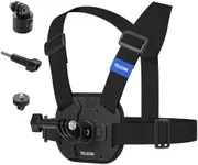 TELESIN° Chest Mount Harness w Quick Release Adapter Chest Strap POV Photography Accessory with for GoPro Chest Mount MAx Hero 13,12,11,10,9,8,7 nsta360 One R X4 X3, DJI Action 4 Osmo Pocket 3 Cameras