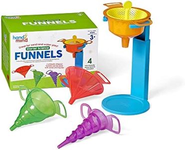 Learning Resources Resources-95815 Set de embudos para científicos Principiantes, Instrumentos de Laboratorio, 3+ años, Colar, colador de Arena, Juguetes para la Mesa de Agua (95815)