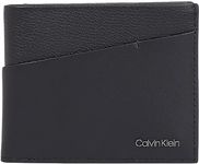 Calvin Klein Men Wallet with Coin Compartment, Black (Ck Black), One Size