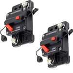 ZOOKOTO 2 PCS Circuit Breaker 200 Amp,Car Automotive Marine Boat Audio Circuit Breaker with Manual Reset, 12V- 42VDC, Waterproof (200A)