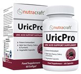 UricPro Uric Acid Cleanse Supplement | Tart Cherry, Turmeric, Celery, Bromelain, Cranberry & More | Non-GMO | 60 Vege Capsules