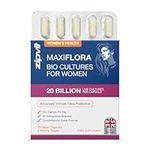 MaxiFlora Probiotics for Women, Intimate Flora Bio Cultures, 20 Billion CFU, 60 Vegan Capsules, 2 Months Supply. UK Supplier