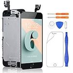 Yodoit for iPhone 6 LCD Display Touch Digitizer Glass Assembly Screen Replacement with Front Camera, Home Button, Earpiece Speaker, Proximity Cable, Tool Kit (Black, 4.7 inches)