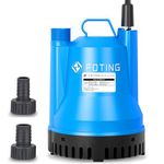 FOTING 200W Portable Submersible Pump, Max Flow 4000 L/H Electric Sump Pump for Dirty/Clean Water, Water Pump for Garden Pond, Pools, Ditches